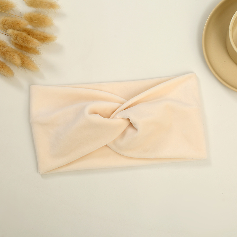 Unisex ελαστική πλεκτή κορδέλα κεφαλής με καρό σχέδιο για γιόγκα και πλύσιμο προσώπου