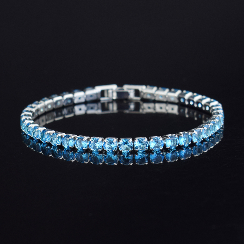 Nightstars narukvica s rhinestones i mikrodiamantima – tenis narukvica, unisex, hip-hop stil