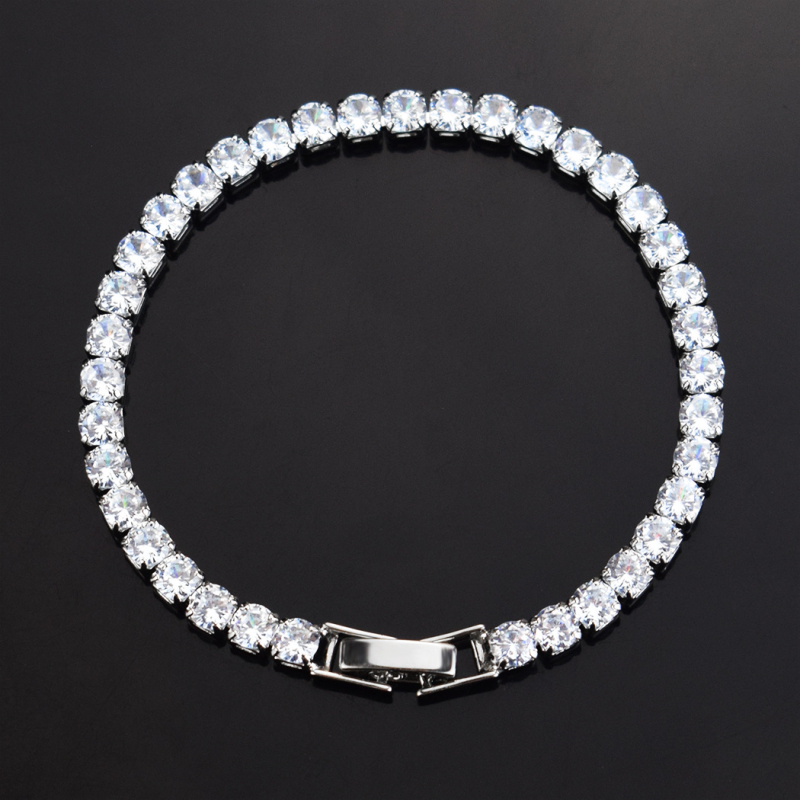 Nightstars narukvica s rhinestones i mikrodiamantima – tenis narukvica, unisex, hip-hop stil