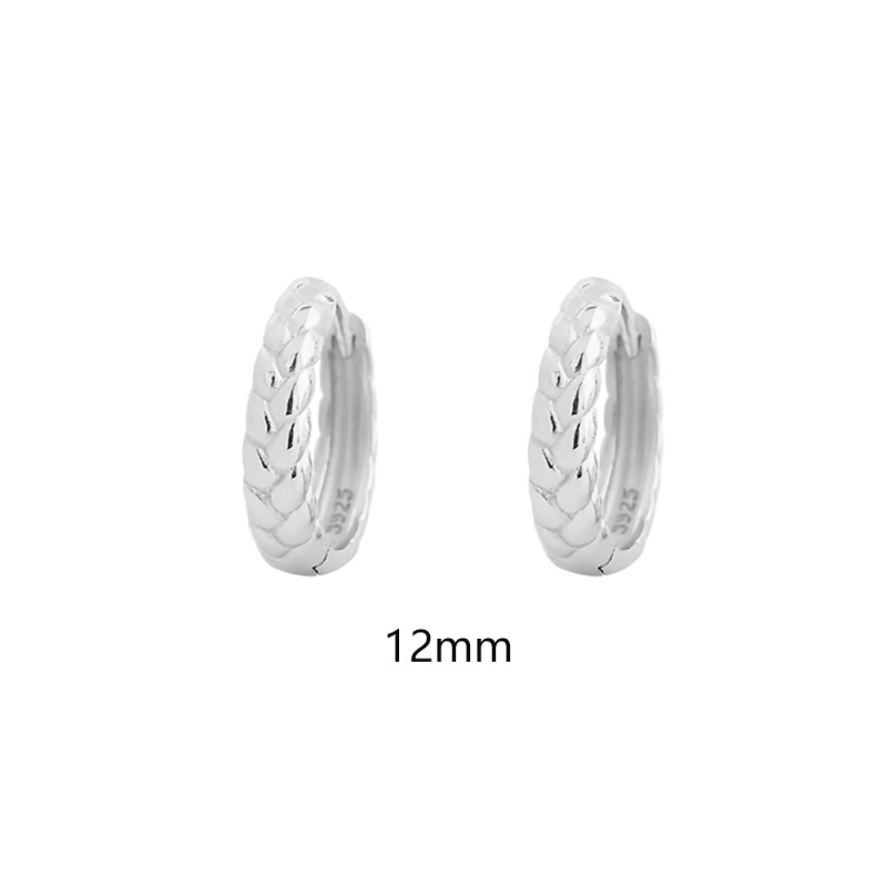 YHE0770 Naušnice od srebra 925, s motivom pšenice, minimalistički dizajn