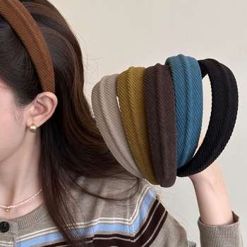 Ženska čelenka od twill materijala, jesen–zima, 2025 novi model, retro stil, ručno izrađeni modni dodatak za kosu