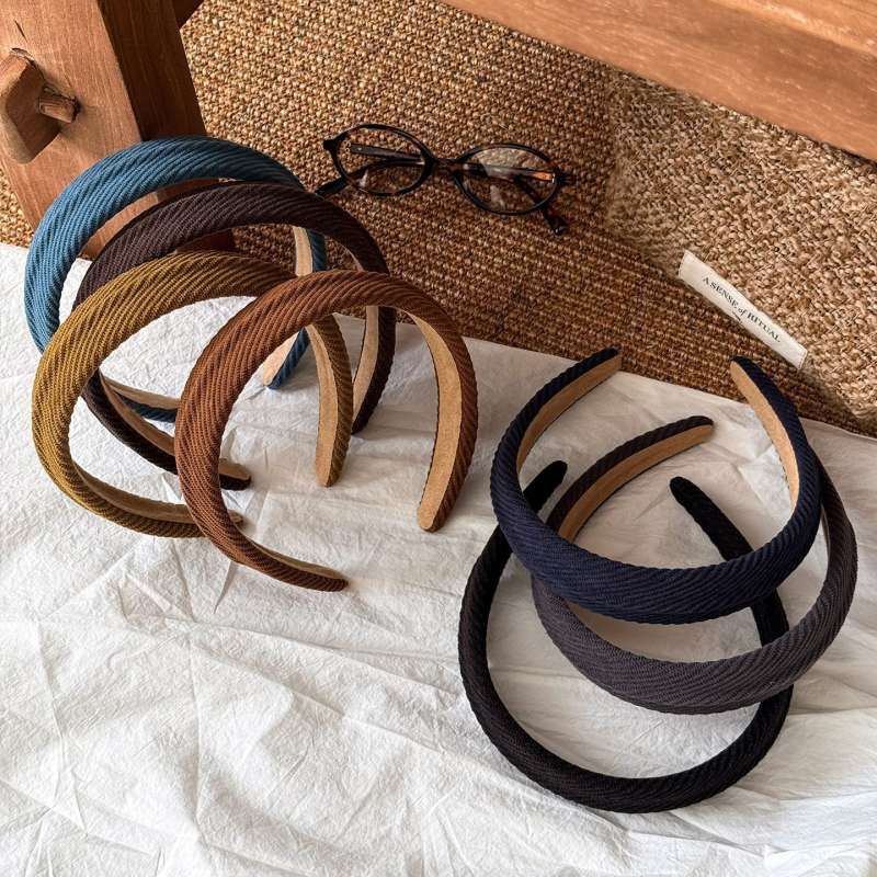 Ženska čelenka od twill materijala, jesen–zima, 2025 novi model, retro stil, ručno izrađeni modni dodatak za kosu