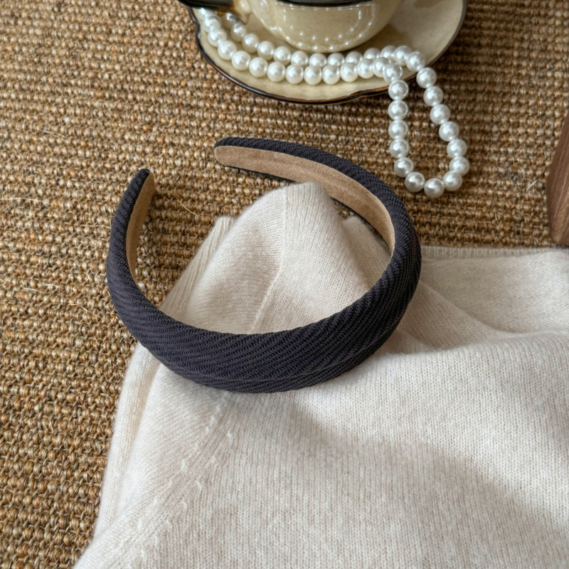 Ženska čelenka od twill materijala, jesen–zima, 2025 novi model, retro stil, ručno izrađeni modni dodatak za kosu