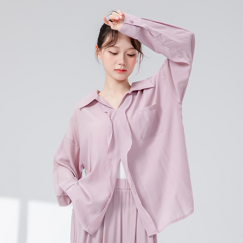 Klasični plesni top za žene, dugi rukav, elegantan kineski stil, kineski i džez ples, ležeran top za odrasle