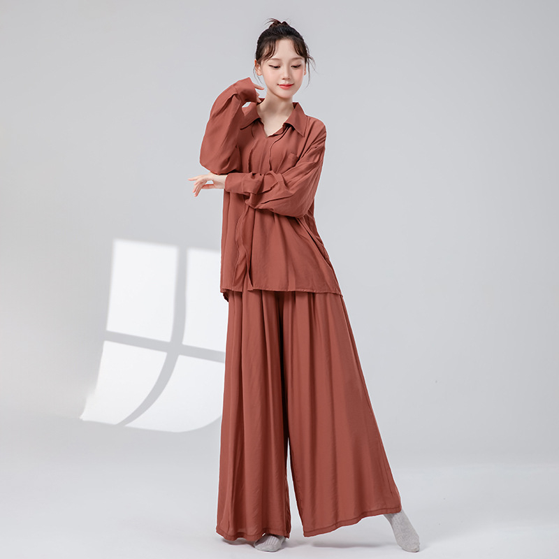 Klasični plesni top za žene, dugi rukav, elegantan kineski stil, kineski i džez ples, ležeran top za odrasle