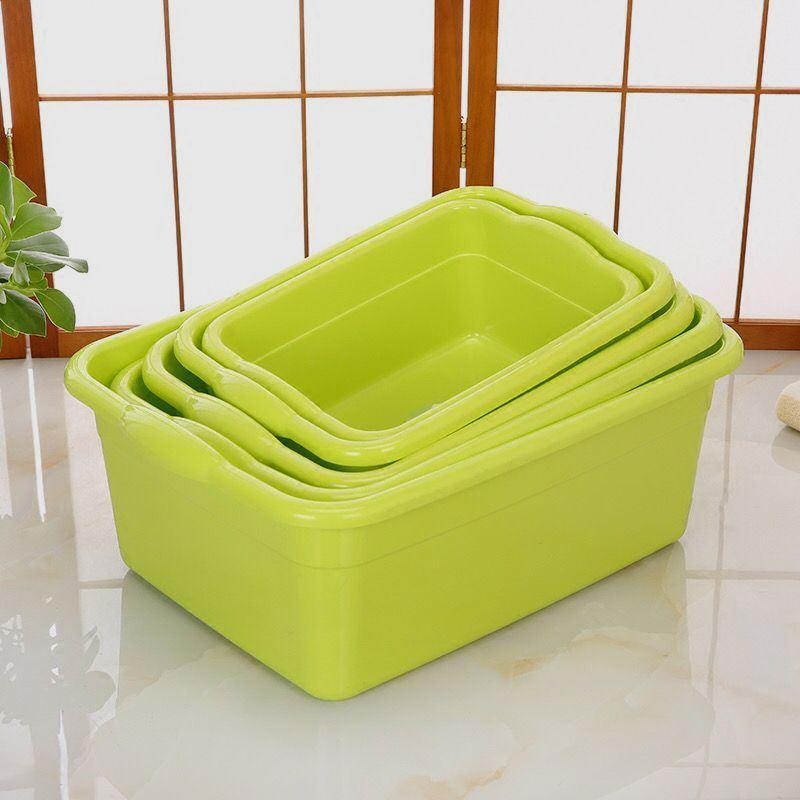 Pravokutna plastična posuda velike kapacitete, šareni spremnik za pohranu, kuhinja, kvaliteta hrane, otporna na lomljenje