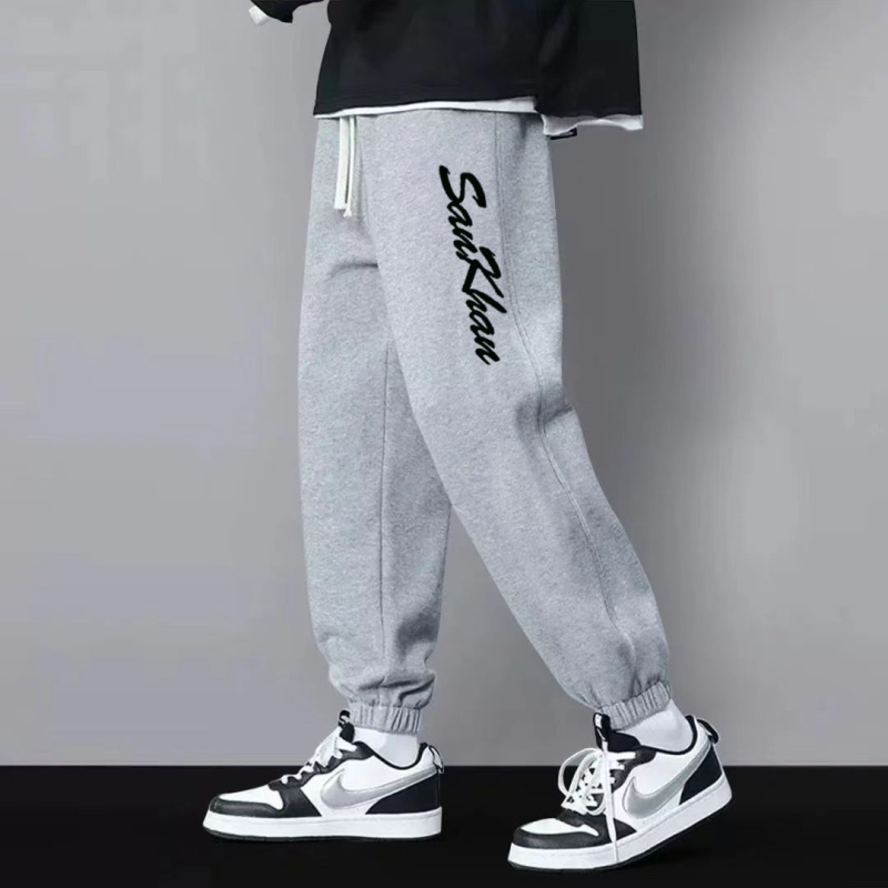 Őszi jogger nadrág, sportos, laza fazon, plusz méret, hosszú nadrág férfiaknak