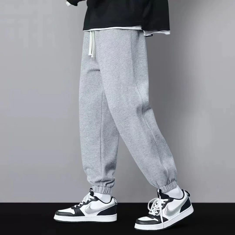 Őszi jogger nadrág, sportos, laza fazon, plusz méret, hosszú nadrág férfiaknak