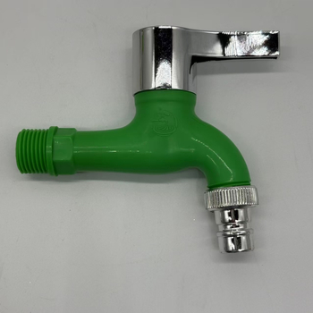 Višebojni keramički plastični faucet s brzim otvaranjem i šiljastim izljevom, namijenjen pranju rublja i umivaoniku