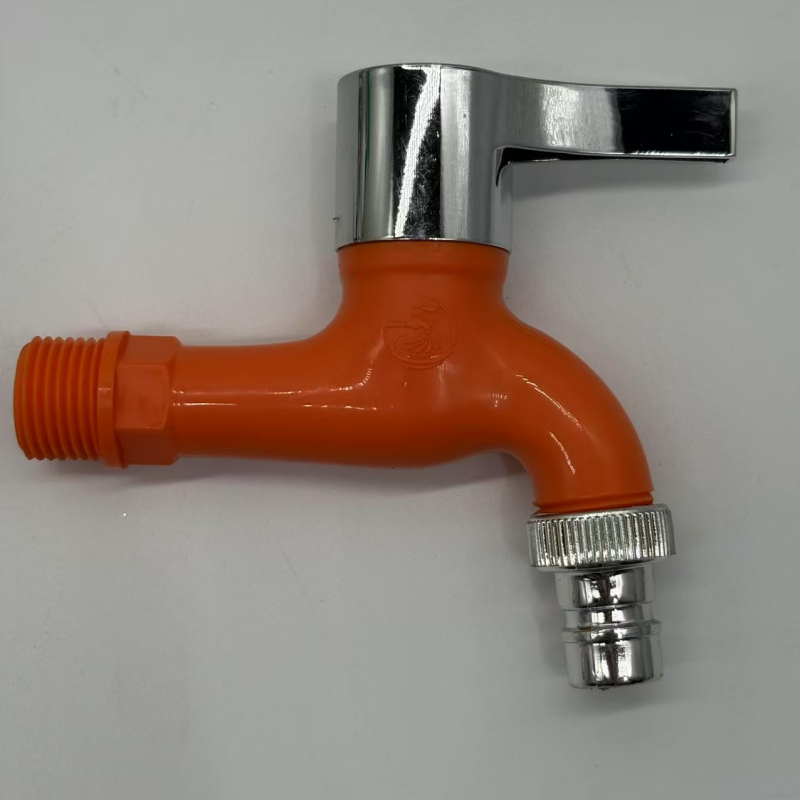 Višebojni keramički plastični faucet s brzim otvaranjem i šiljastim izljevom, namijenjen pranju rublja i umivaoniku