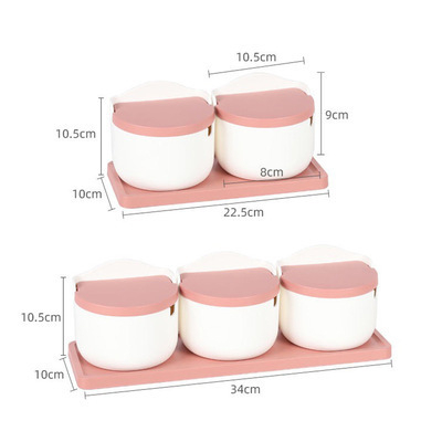 Trojedelni minimalistički keramički set posuda za začine – japanskog stila