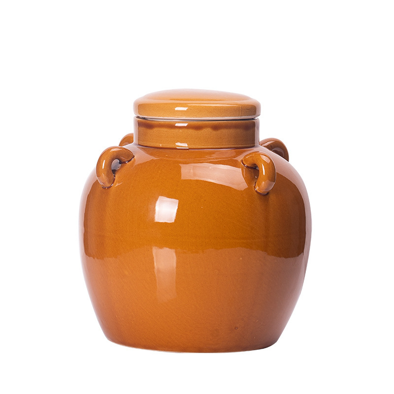 Keramička posuda za skladištenje s čepom za zatvaranje, za med, svinjsku mast, kiselo krastavce, čaj i žitarice, 501-800 ml