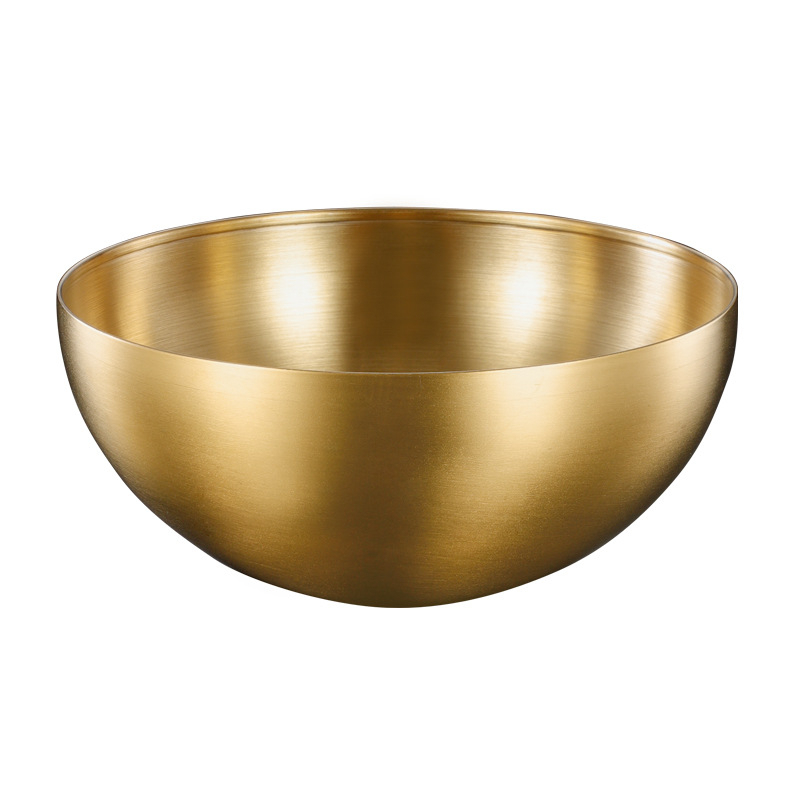 Nehrđajući čelik – zdjela za korejske hladne rezance, kuhinjska posuda za salate i miješanje, okrugla zdjela za miješanje, promjeri 15–15.9 cm i 20–20.9 cm