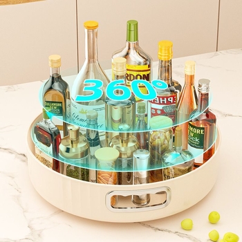 Kuhinjski okretnik za začine, višenamjenski 360° spremnik za sojin umak i ocat, elegantan pladanj za voće