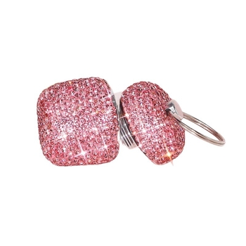 Prenosna kutija za tablete sa rhinestones, od aluminijske legure, okrugla posuda, sigurna za kontakt s hranom