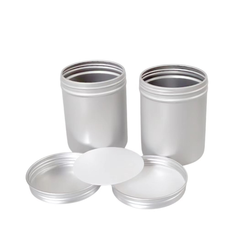 Aluminijska posuda s navojem, kapacitet 200–1000 ml, višenamjensko zatvoreno pakiranje za čaj, orašaste plodove, žitarice, grickalice i slatkiše