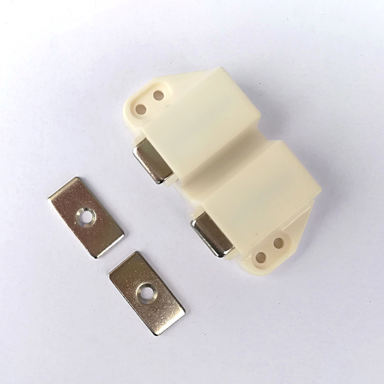 Mini magnetski držač vrata ormarića, push-tip, duljine 35 mm, za jednokrilna ili dvokrilna vrata