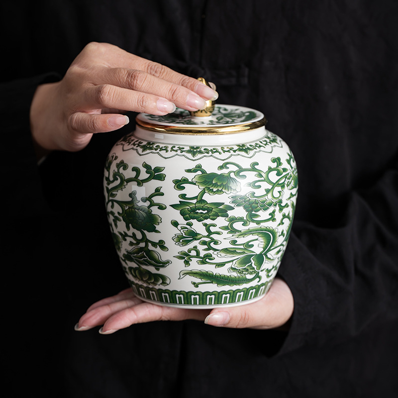 Enshi Yulu kutija za čaj u darovnom paketu, keramički spremnik za čaj, luksuzna drvena kutija Mingqian Longjing