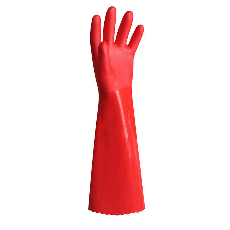 Rukavice za pranje posuđa od velura, s podstavom od flisa, debele za toplinu, latex vodootporne kućne rukavice