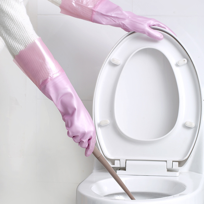 Flokirane kućanske rukavice od PVC-a, debele, za sve sezone, za pranje posuđa i rublja, tople i izdržljive