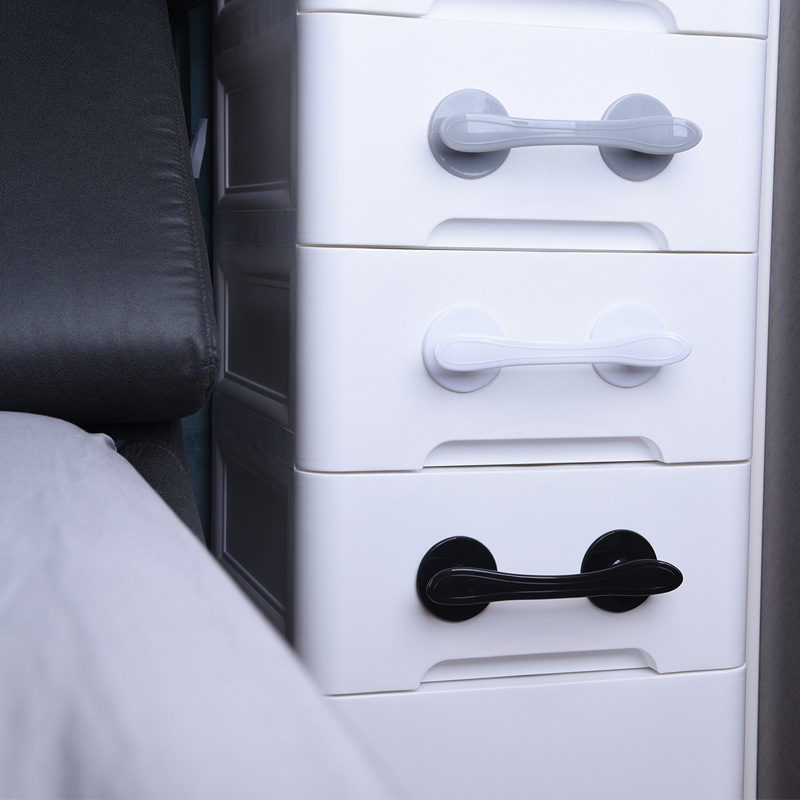 ABS plastična samoljepljiva ručka za vrata i namještaj, moderni minimalistički dizajn, model DLS539