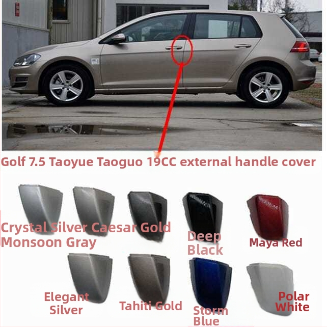 Vonkajší kryt rukoväte dverí a kryt kľúča pre Golf 7/7.5, Tayron, Taigo, T-Roc GTI