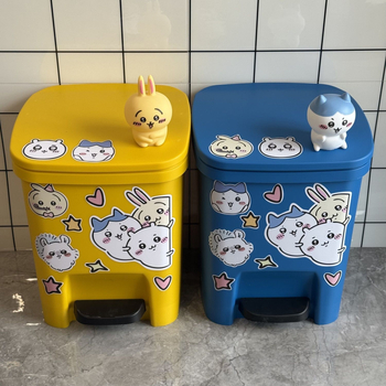 Jiyi pedalni koš za kućnu upotrebu, 12 L — dnevni boravak, kuhinja, kupaonica, spavaća soba; sladak dizajn Usaki