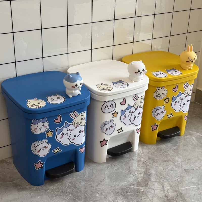Jiyi pedalni koš za kućnu upotrebu, 12 L — dnevni boravak, kuhinja, kupaonica, spavaća soba; sladak dizajn Usaki