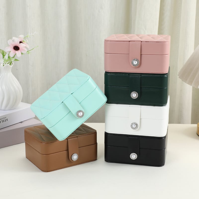 Nova romb kutija za nakit sa ogledalom, elegant organizator za ogrlice i narukvice