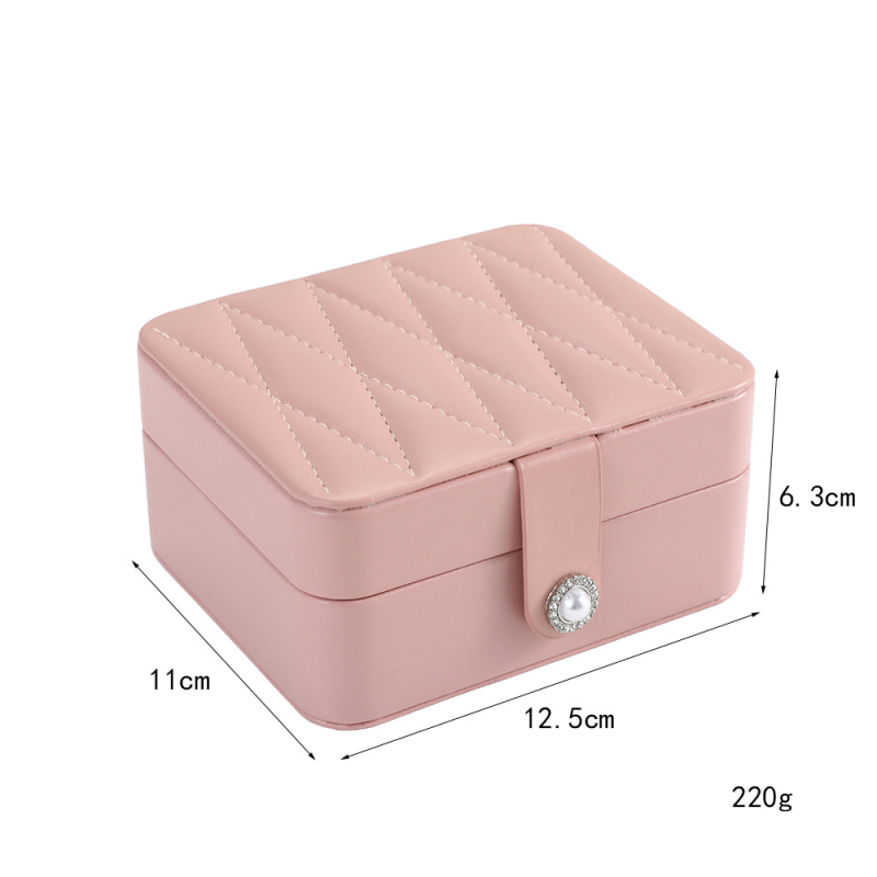 Nova romb kutija za nakit sa ogledalom, elegant organizator za ogrlice i narukvice