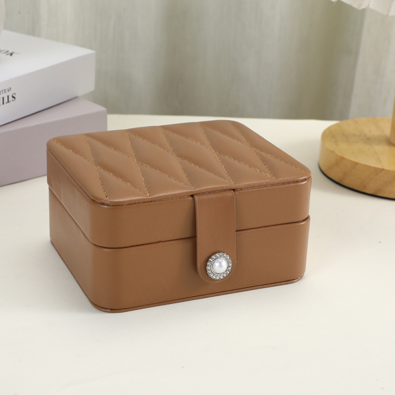 Nova romb kutija za nakit sa ogledalom, elegant organizator za ogrlice i narukvice