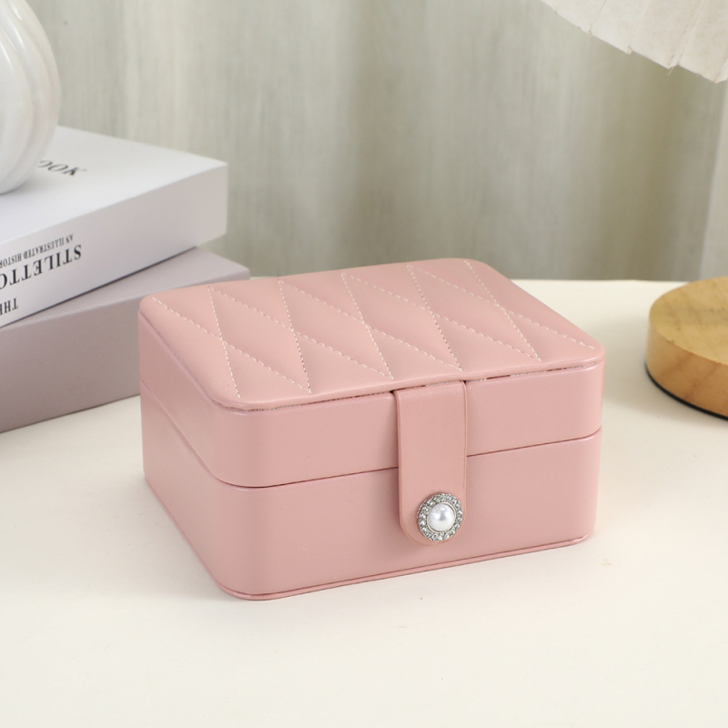 Nova romb kutija za nakit sa ogledalom, elegant organizator za ogrlice i narukvice