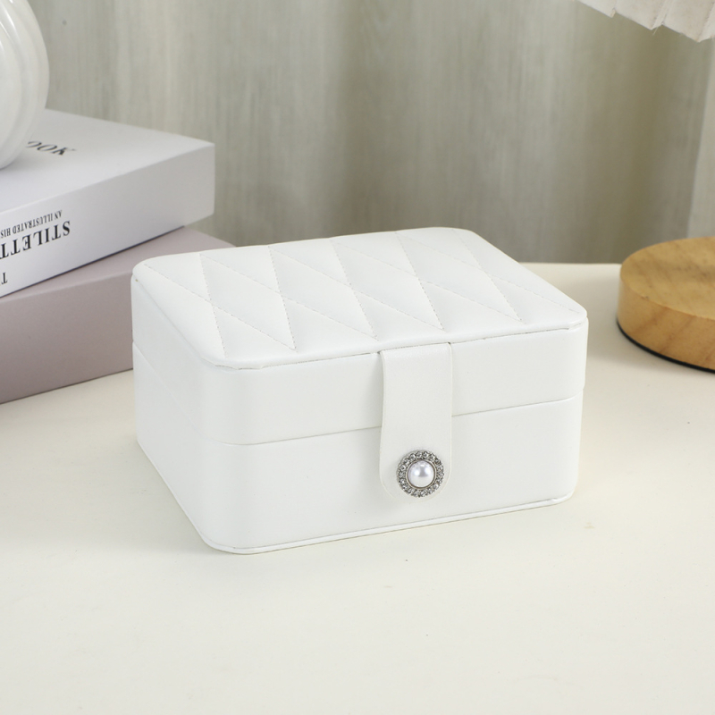 Nova romb kutija za nakit sa ogledalom, elegant organizator za ogrlice i narukvice