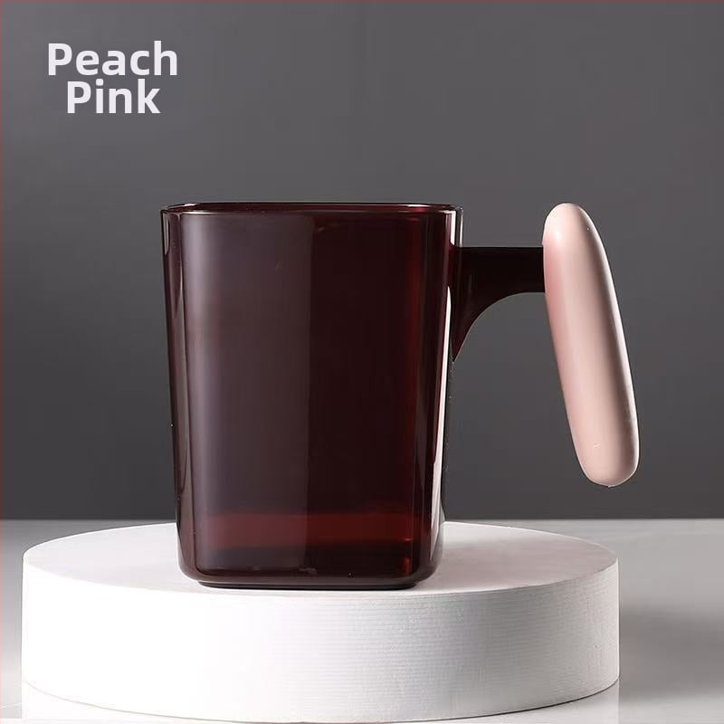 Veľkoobjemový pohár na zubné kefy do domácej kúpeľne, pohár pre pár so zosilneným držadlom, elegantný pohár na výplach úst
