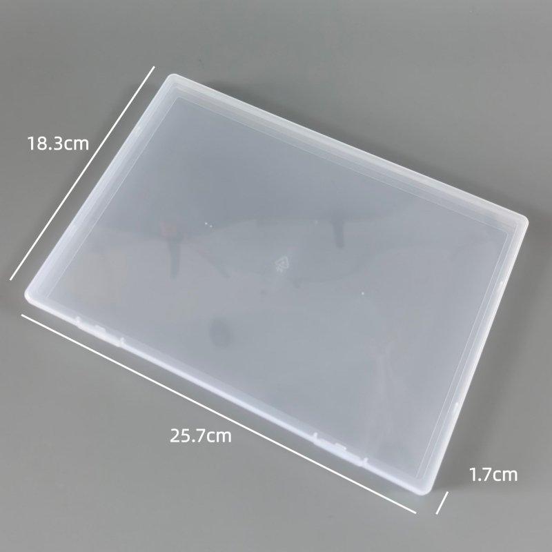 Prozirna pravokutna plastična kutija za skladištenje s poklopcem, pogodna za nakit, školske potrepštine i male dijelove