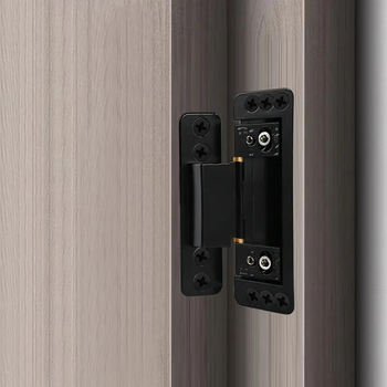 Skrivene vrata s 2D podesivim šarkama, nevidljive vrata, ekološka vrata od aluminijske legure, komplet vrata s križnim šarkama