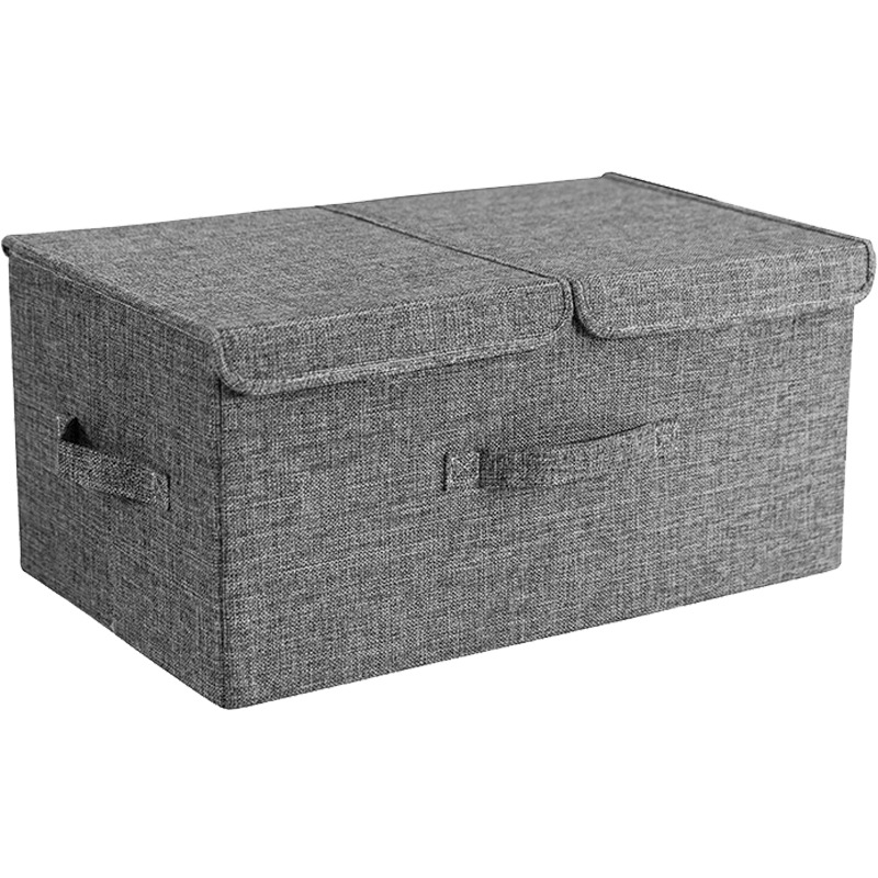 Japanski stil sklopiva platnena kutija za odjeću, 30–40 L, 50×30×25 cm, organizator odjeće