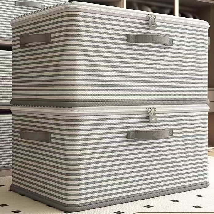 Periva tekstilna kutija za odjeću, prašinu otporna, s velikim kapacitetom, organizator garderobe za traperice.
