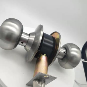 5791SSET kuglasta brava za vrata od nehrđajućeg čelika s bakrenim jezgrom i bakrenim ključem, za unutarnja vrata spavaće sobe