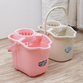 Kanta za mop s kotačićima, plastična kanta za cijedjenje, za kuću i kupaonicu u domu, Rong Run