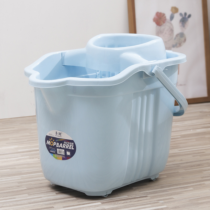 Kanta za mop s kotačićima, plastična kanta za cijedjenje, za kuću i kupaonicu u domu, Rong Run