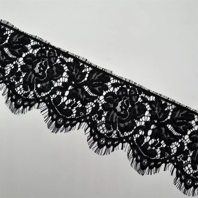 14,5 cm široka iznimna kostna nit, jednoslojna eyelash lace tkanina za DIY dekoracije zavjesa, vjenčanica i modnih dodataka