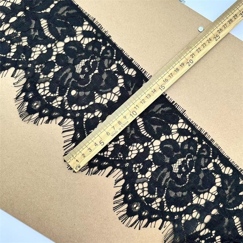 14,5 cm široka iznimna kostna nit, jednoslojna eyelash lace tkanina za DIY dekoracije zavjesa, vjenčanica i modnih dodataka