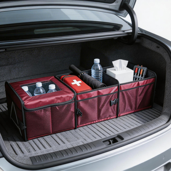 Izolirana sklopiva kutija za prtljažnik automobila, Oxford tkanina, višenamjenski organizator, velika kapaciteta, 92×33×28 cm