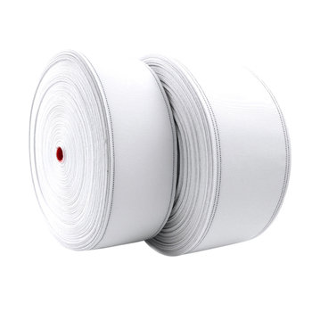 Bandă de perdea din bumbac cu țesătură perforată, accesorii din bandă albă, bandă cu inel roman și căptușeală țesută, densificată și groasă
