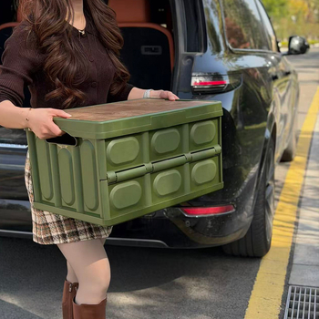 Sklopiva kutija za pohranu automobila, za kampiranje na otvorenom, plastična kutija velikog kapaciteta