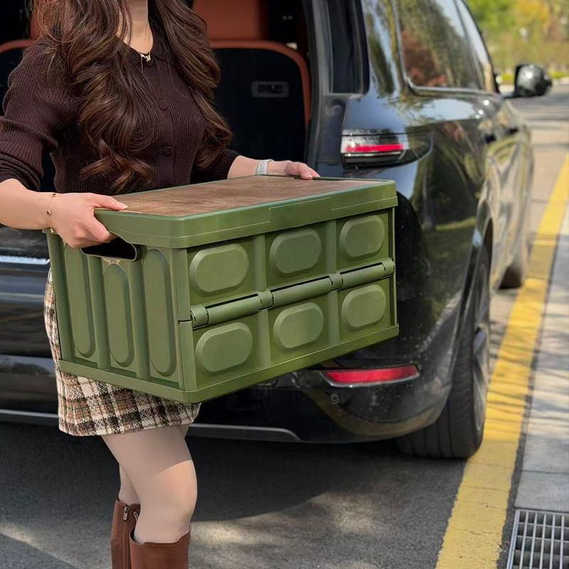 Sklopiva kutija za pohranu automobila, za kampiranje na otvorenom, plastična kutija velikog kapaciteta