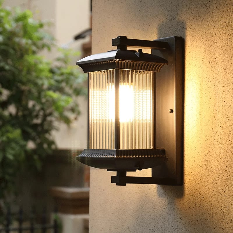Vanjska zidna svjetiljka, moderni kineski stil, vodootporna za dvorište vile, pogodna za balkon, vrata i hodnik