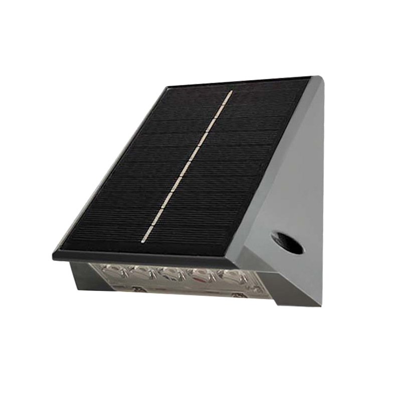 Solarna vodootporna integrirana vanjska zidna svjetiljka s dvostrukom glavom za balkon, fasadu vile i dvorište