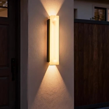 Vanjska zidna svjetiljka za vilu i dvorište, moderni minimalistički dizajn, vodootporna imitacija mramora
